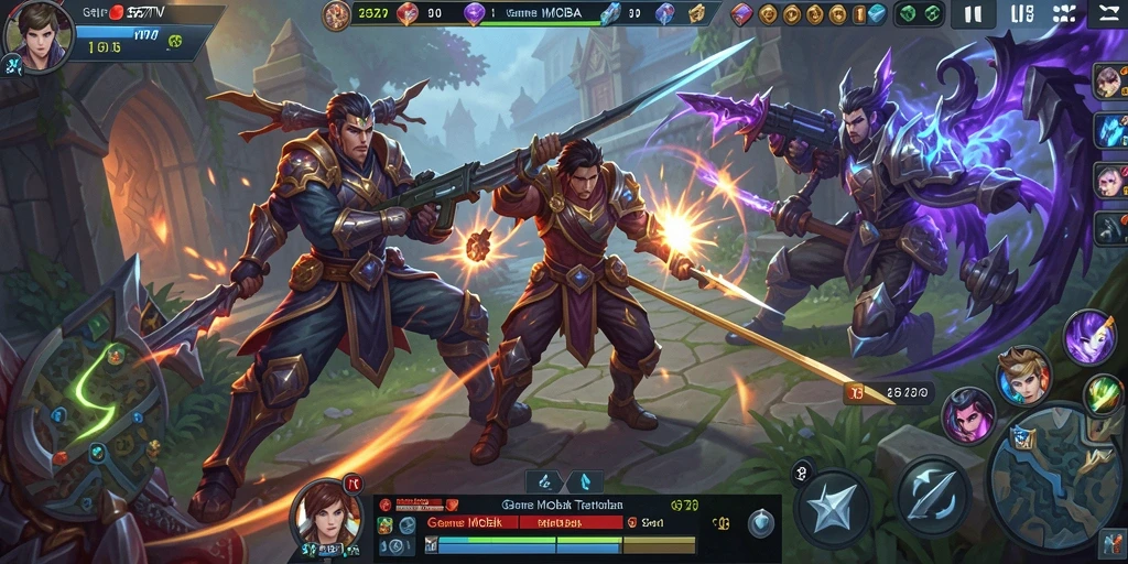 Screenshot gameplay seru di 567TV dengan pertarungan tim.
