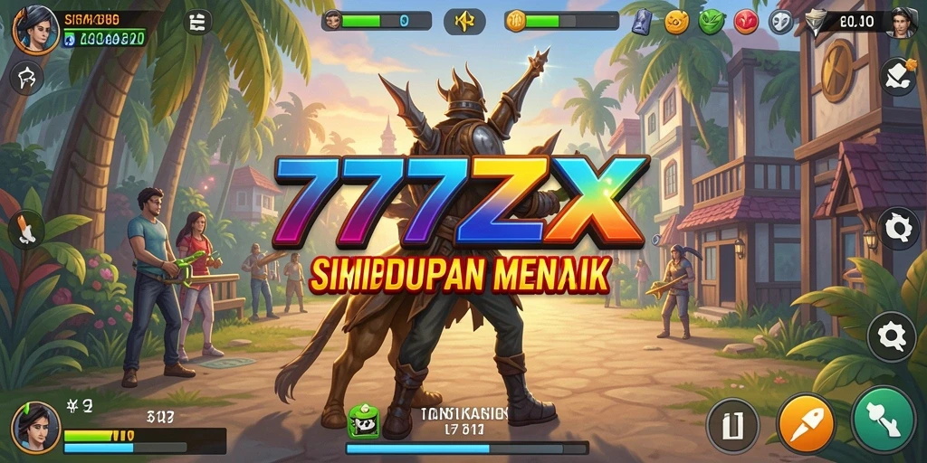 Gameplay Simulation menarik dari 777ZX dengan berbagai fitur interaktif.