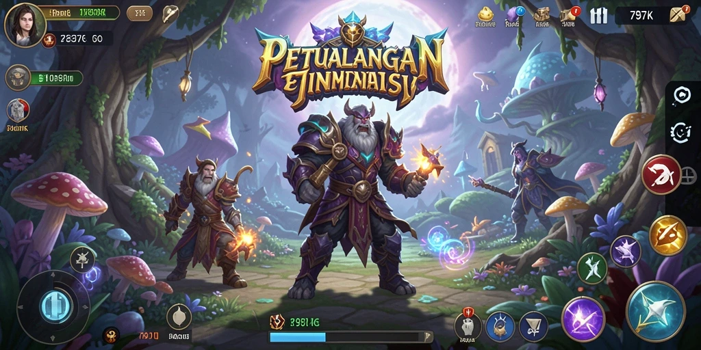 Gambaran gameplay RPG seru dan mendebarkan di 797K.