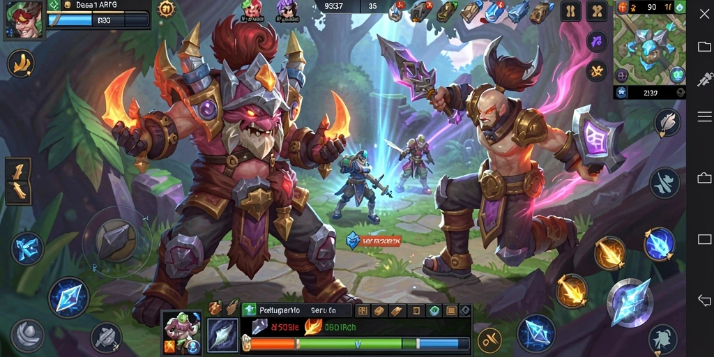 Tampilan gameplay seru di dunia ARPG yang mendebarkan.