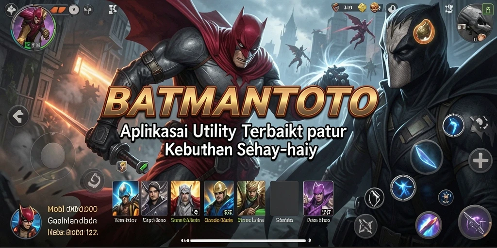 Tampilan utama BATMANTOTO yang memudahkan akses fitur-fitur Utility.