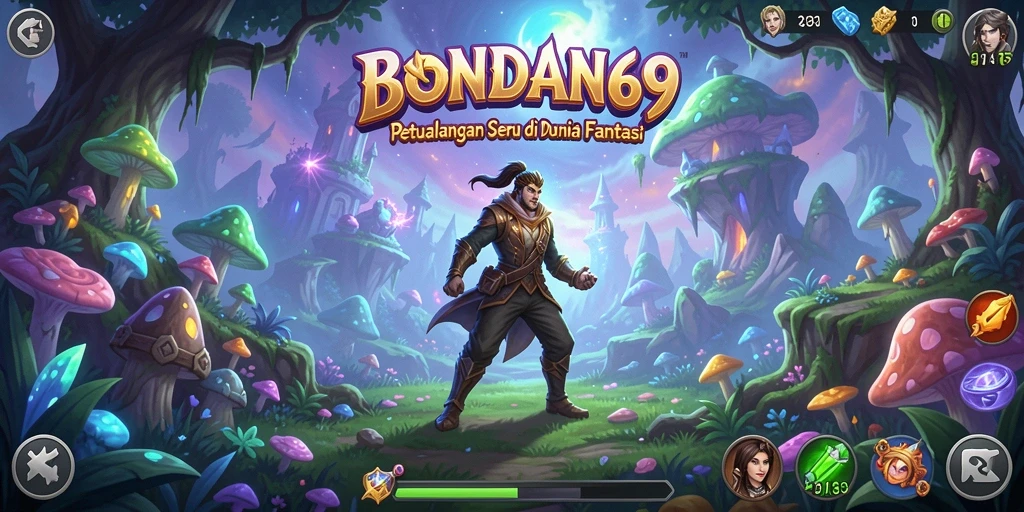 Tampilan gameplay petualangan yang menakjubkan di BONDAN69.