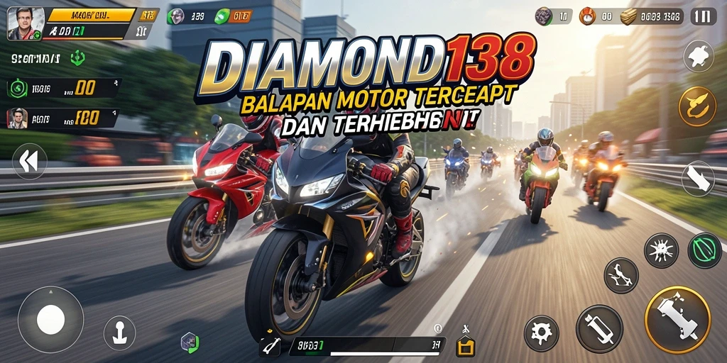 Gameplay balapan motor yang seru dan menantang di DIAMOND138.
