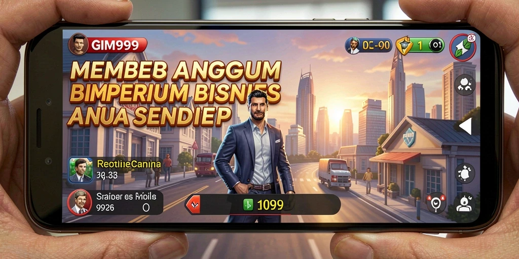 Screenshot gameplay GIM999 dengan elemen bisnis yang realistis.