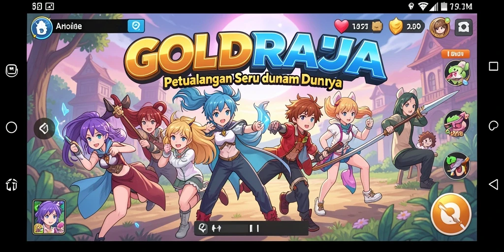 GOLDRAJA menunjukkan aksi seru dalam petualangan anime.