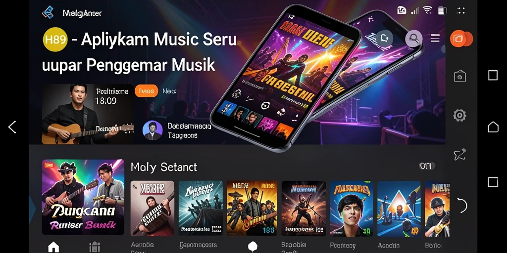 Screenshot gameplay menunjukkan serunya bermain musik dengan H89.