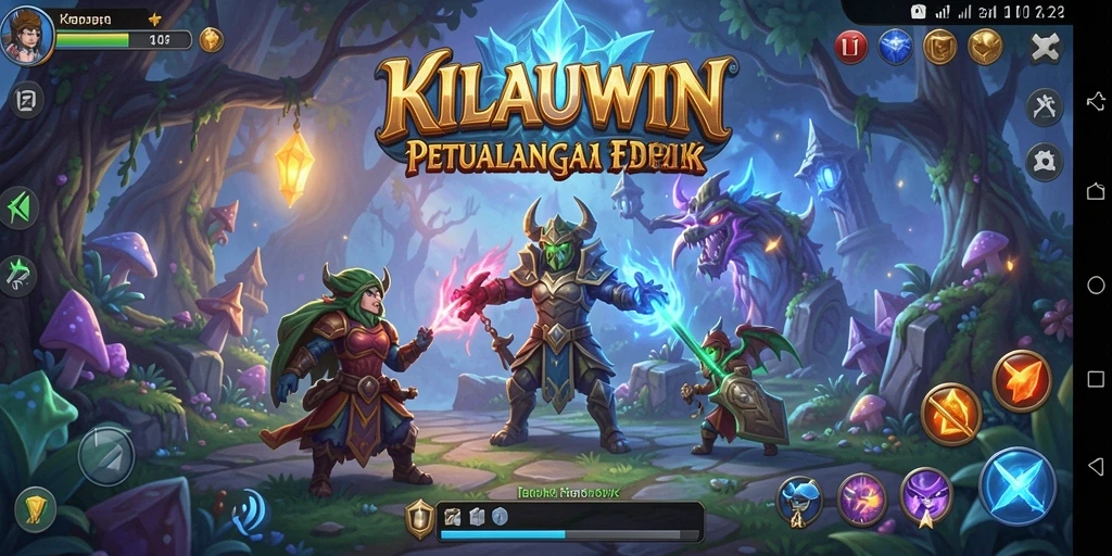Tampilan gameplay RPG KILAUWIN yang menakjubkan dan penuh aksi.