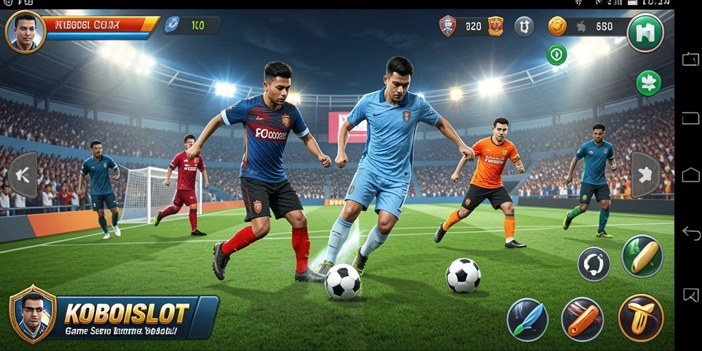 Tampilan gameplay KOBOISLOT yang seru dan mendebarkan.