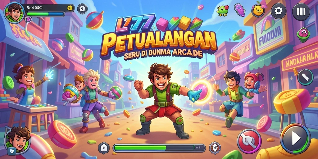 Tampilan gameplay seru L777 dengan tantangan menarik dan karakter unik.