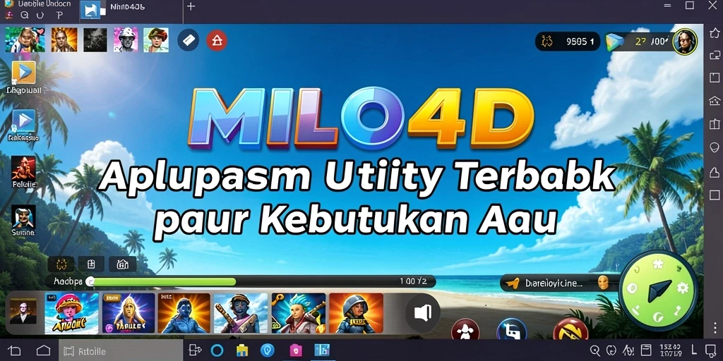 Tampilan antarmuka MILO4D yang menarik dan fungsional.