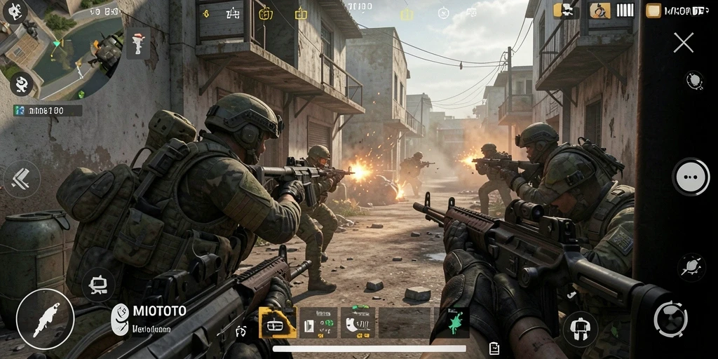 Tampilan gameplay menarik dan penuh aksi dari MIOTOTO.