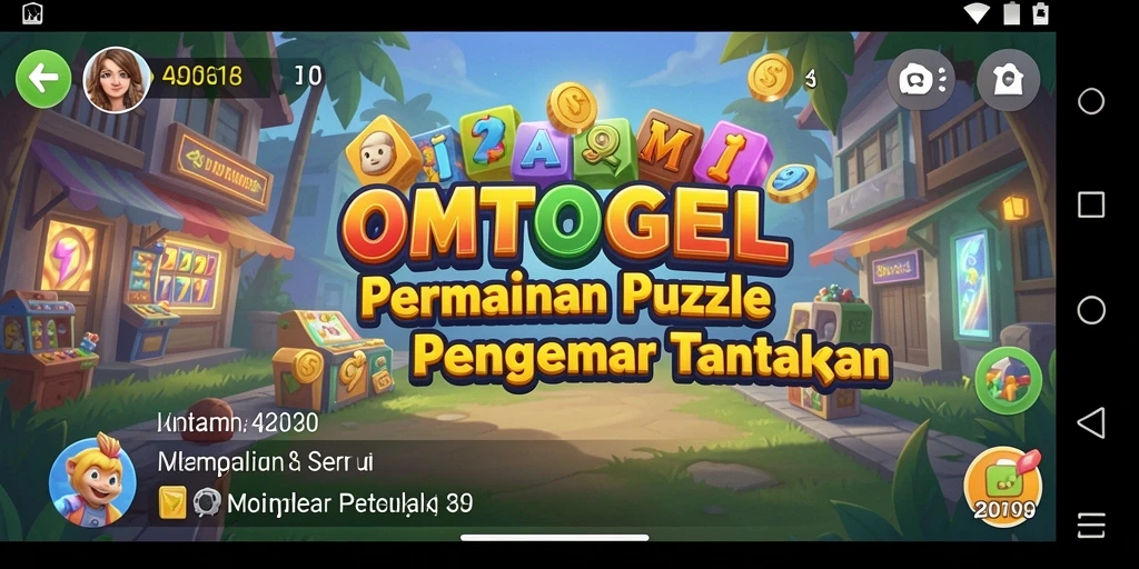 Tangkapan layar gameplay OMTOGEL menampilkan berbagai tantangan Puzzle.