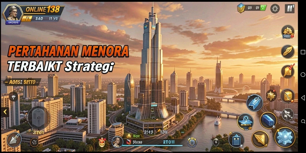 Gameplay seru Tower Defense dengan menara dan musuh yang beragam.