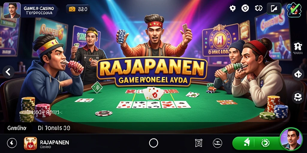 Tampilan gameplay RAJAPANEN yang mendebarkan di Live Casino.