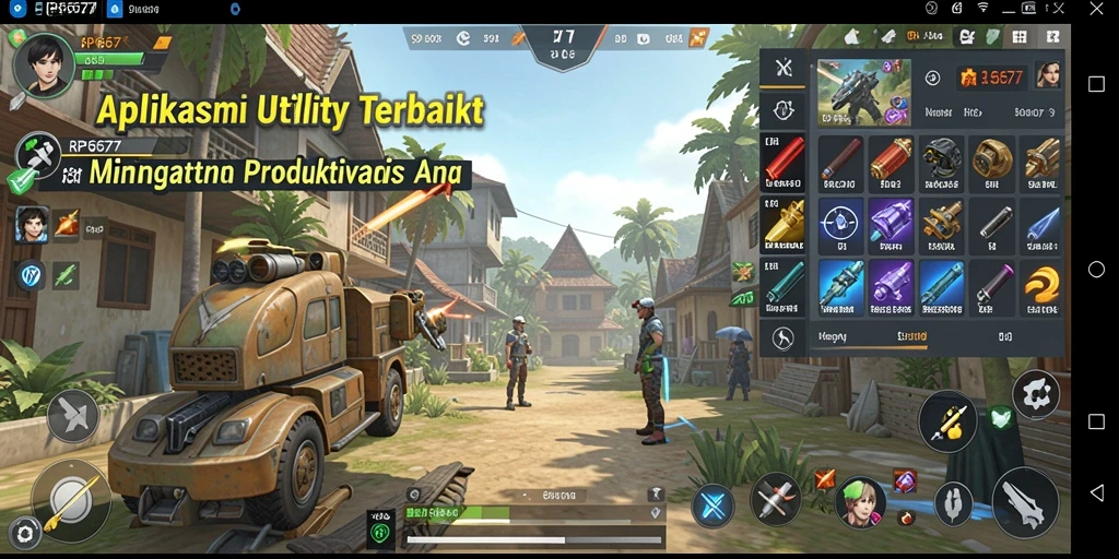 Tampilan antarmuka RP6677 yang efisien dan modern.