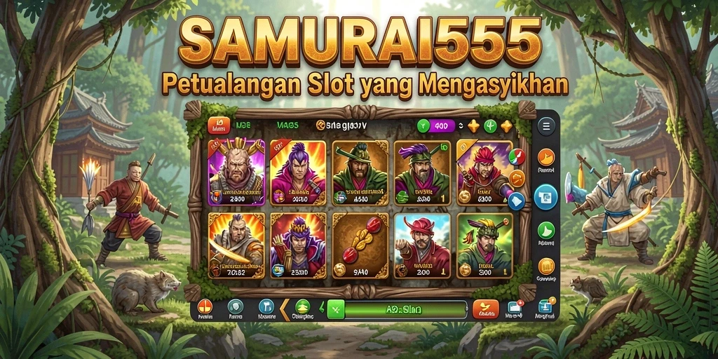 Tampilan screenshot menunjukkan gameplay yang menarik dalam SAMURAI555.