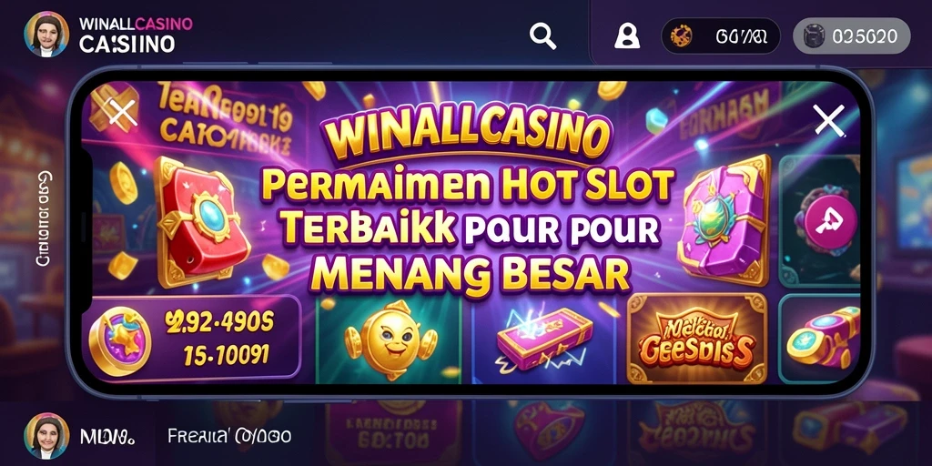 Tampilan gameplay slot yang mendebarkan di WINALLCASINO.
