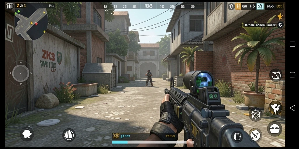 Gameplay menegangkan saat bertempur di arena ZK3.